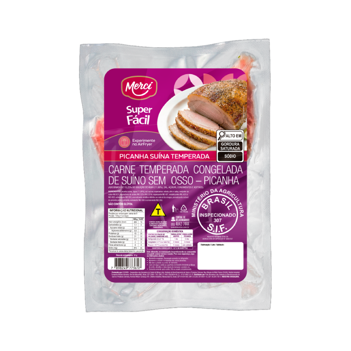 Su&iacute;no Picanha Temp Cong Cx9-16kg - Merc&iacute;